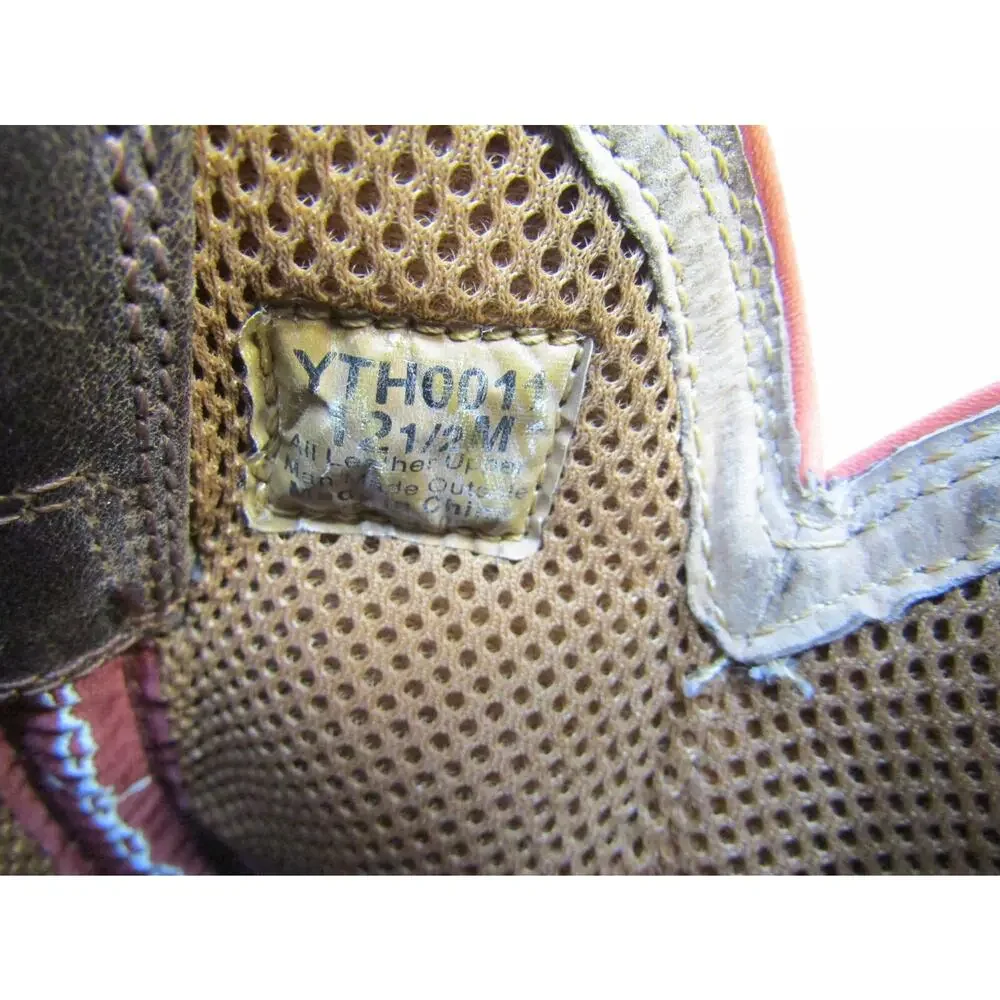 Twisted X Youth Size 12.5 M Brown Leather Cactus Arrows Cowboy Western Boots